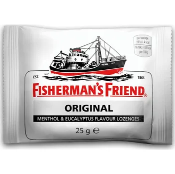 Bonbon Fisherman’s Friend Menthol & Eucalyptus bílé 25 g