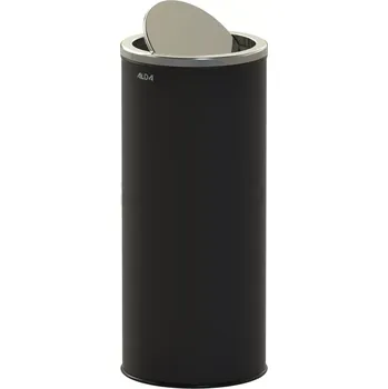 Nádoba na led Odpadkový koš s otočnou klapkou 45 l, 69x30 cm, černý | ALDA, Swing
