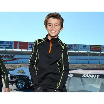 reflexní vesta Funkcní Troyer thermo stretch e.s.motion 2020 velikost 98/104 černá/výstražná žlutá/výstražná oranžová Strauss