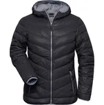 James & Nicholson (Daiber) Lehká dámská péřová bunda JN1059 - Černá / šedá | S