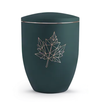 Smuteční dekorace Ekologická urna Geometric - List