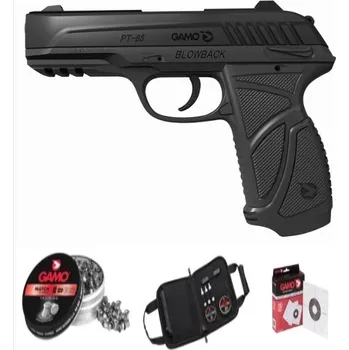 Vzduchovka Vzduchová pistole Gamo PT 85 na CO2 4,5mm blowback SET