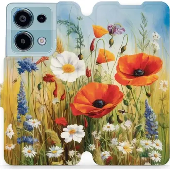 Pouzdro na mobilní telefon Flipové pouzdro Mobiwear - Xiaomi Redmi Note 13 Pro 4G / Poco M6 Pro 4G - VP43S Letní louka (Knížkové flip pouzdro, obal, kryt na mobil Xiaomi Redmi Note 13 Pro 4G / Poco M6 Pro 4G - VP43S Letní louka, materiál Umělá kůže + TPU - ochrana 360°, stojánek,)