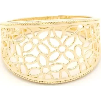 Prsten Zlatý prsten pestře zdobený kytkami 2,05g