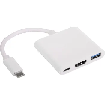 Datové redukce Hub AK-AD-57 USB type C / USB 3.0 / USB type C / HDMI