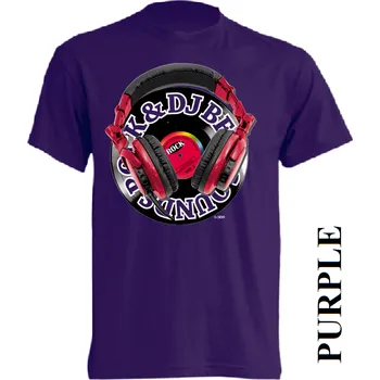 Chlapecké tričko detske-levne-bavlnene-tricko-potisk-rock-beat Barva: Purple - purpurová, velikost: 128