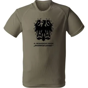 Funkční tričko 42. MECHANIZOVANÝ PRAPOR - olivová