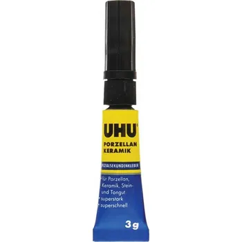 Průmyslové lepidlo UHU Sekundové lepidlo na porcelán a keramiku (1ks)