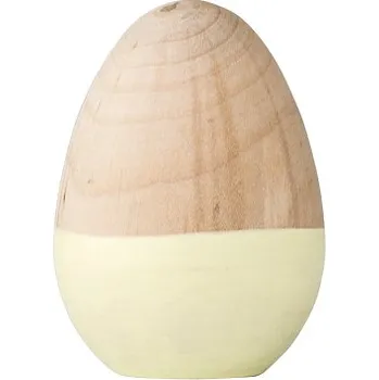 Velikonoční dekorace Dekorativní dřevěné vajíčko Nature střední