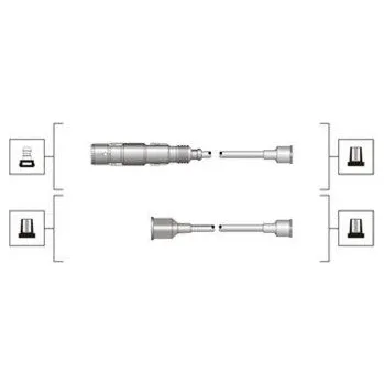 Zapalovací kabel Sada kabelů pro zapalování MAGNETI MARELLI MSQ0036