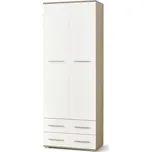 Skříň LIMA REG-2, barevné provedení dub sonoma + bílá