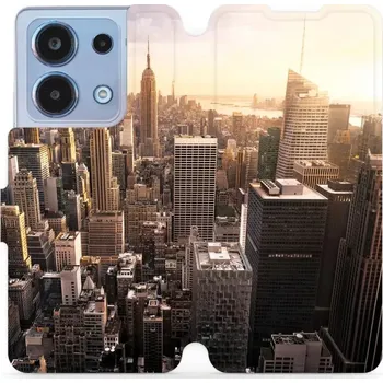 Pouzdro na mobilní telefon Flipové pouzdro Mobiwear - Xiaomi Redmi Note 13 4G - M138P New York (Knížkové flip pouzdro, obal, kryt na mobil Xiaomi Redmi Note 13 4G - M138P New York, materiál Umělá kůže + TPU - ochrana 360°, stojánek, silikonová vanička, magnetické zavírání)