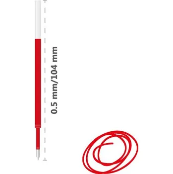 Náplň do psacích potřeb Náplň gelová JUNIOR 205 0,5 mm - červená 445241