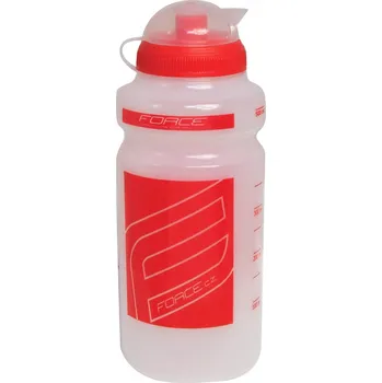 Láhev láhev FORCE "F" 0,5 l, čirá/červený potisk + Výměna dárku do konce ledna 2026