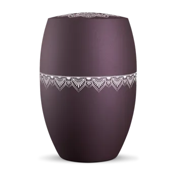 Smuteční dekorace Ekologická urna Mandala - Fialová