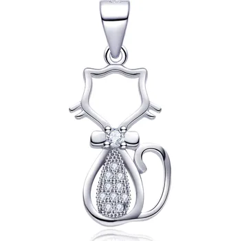 Přívěsek NUBIS® Stříbrný přívěšek kočička - NB-4446