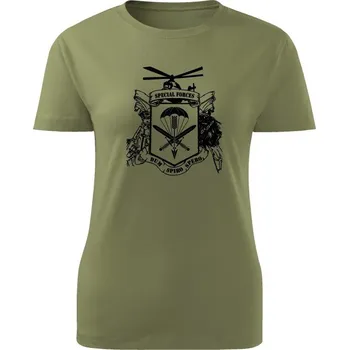 Dámské tričko 601. skupiny speciálních sil - olivová