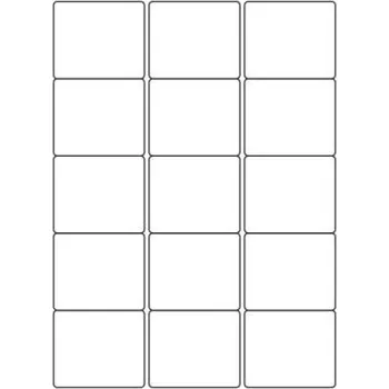 Samolepící etiketa Etikety PRINT 59x50 mm bílé lesklé pro inkoustový tisk (50xA4)