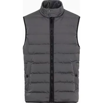 Pánská casual bunda PORSCHE DESIGN Active lightweight vest Vesta lehká zateplená prošívaná šedá (Lehká vesta bez prachového peří od Porsche Design s horizontálním prošíváním.)