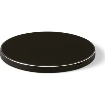 JOULE. Rychlá 10W bezdrátová nabíječka z recyklovaný ABS (100 % rABS) a recyklovaný hliník (100 % rAL) - Černá