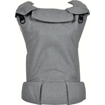 Přeprava dětí MoniLu UNI nosítko - Simply Grey + slintáčky - Tai - vázací popruhy