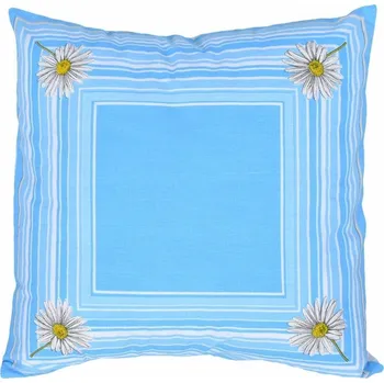 Polštář Polštář, Kopretina, modrý, 40 x 40 cm
