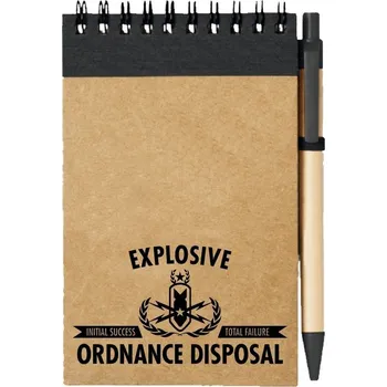 Sešit Poznámkový blok EOD INITIAL SUCCESS OR TOTAL FAILURE