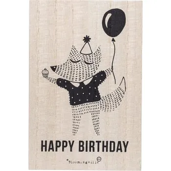 Dekorativní dřevěná cedulka Liška