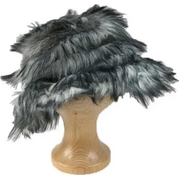 Klobouk Dámská zimní čepice chlupatá - HNĚDÁ