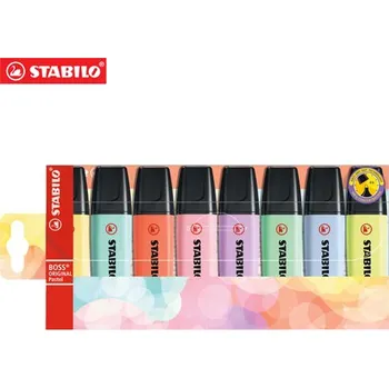 Zvýrazňovač Stabilo Zvýrazňovač STABILO BOSS ORIGINAL PASTEL - sada 8 ks 450404