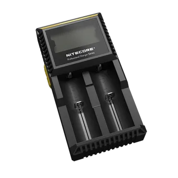 NITECORE D2 digitální nabíječka - dvě nezávislé pozice, Li-Ion, Ni-MH, Ni-Cd (inteligentní nabíječka až pro 2 akumulátory)