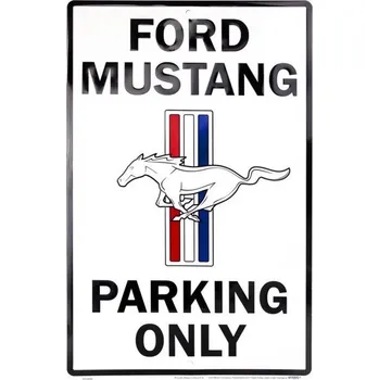 Plechová cedule D.E. metal signs Plechová cedule Ford Mustang Parking 30 cm x 45 cm