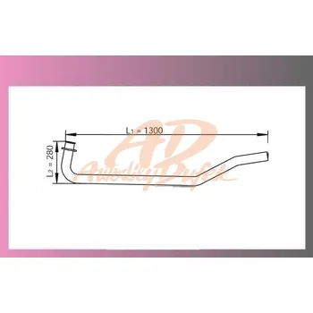Výfukový systém trubka výf.MAN L2000 vstupní
