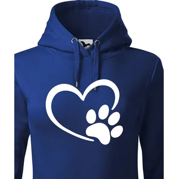 Dámská mikina Dámská mikina psí packa, Barva Modrá, Velikost 2XL, Canvas Dámská mikina Bezvatriko.cz 0533