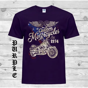 Chlapecké tričko detske-levne-bavlnene-tricko-potisk-super-motorka Barva: Purple - purpurová, velikost: 140