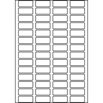 Speciální papír Etikety PRINT 42x18 mm bílé snímatelné (100xA4)