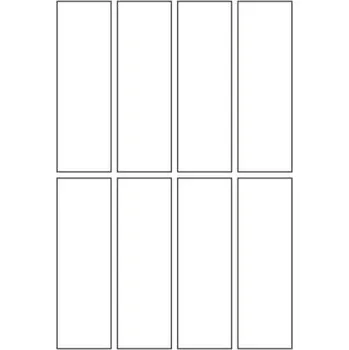 Speciální papír Etikety PRINT 43x135 mm (100xA4) - hnědý proužkovaný papír