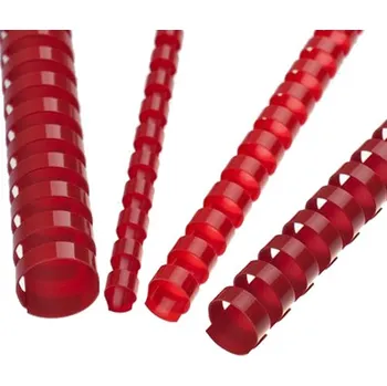 Vázací hřbet Hřebeny plastové 16 mm červené NONAME