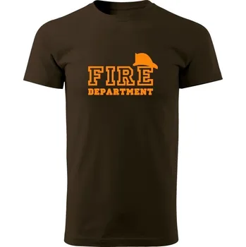 Pánské tričko Tričko FIRE Department - hnědá