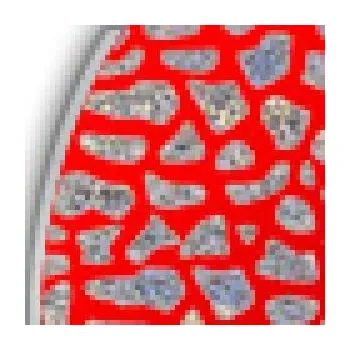 Umělá nástraha Třpytka rotační Ular silver-red-glitter vel. 0-2gr