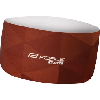 Nákrčník čelenka FORCE GEM sport nezúžená, cihlová UNI