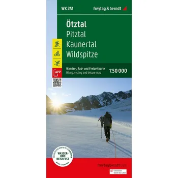 Ötztal 1:50 000 / turistická, cyklistická a rekreační mapa