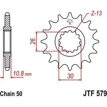 Řetězová sada pro motocykl Jt sprockets JTF 579-18 Yamaha