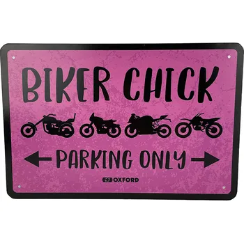 Plechová cedule OXFORD-ACI Plechová cedule Biker Chick 30 x 20 cm