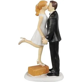 Svatební dekorace Před svatební cestou - 3+1 zdarma - svatební figurky na dort - Maramisa