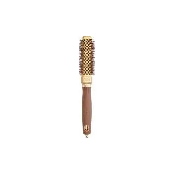 kartáč na vlasy Olivia Garden Wavy Bristles Gold&Brown 20mm - Foukací kartáč