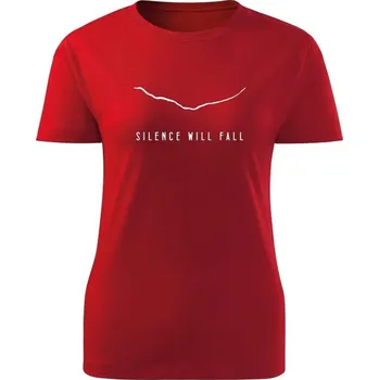 Dámské tričko Dámské tričko Silence Will Fall - červená