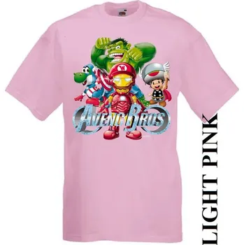 Chlapecké tričko detske-levne-bavlnene-tricko-potisk-Avengers Barva: Pink - růžová, velikost: 140