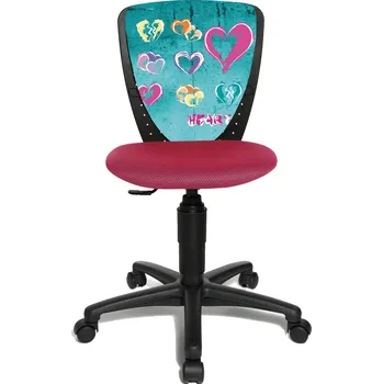 Dětská židle k psacímu stolu TOPSTAR S´COOL NIKI motiv srdce