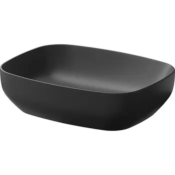 Umyvadlo Cersanit Larga umyvadlo na desku obdélník antracit mat 50x38, K677-013